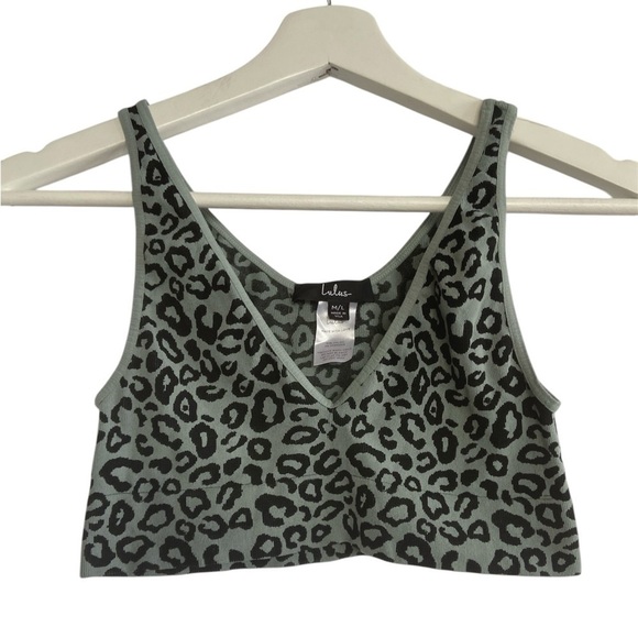 Lulus Hold a Pose Mauve Leopard Print Low Impact Sports Bra Size Medium - Picture 1 of 13